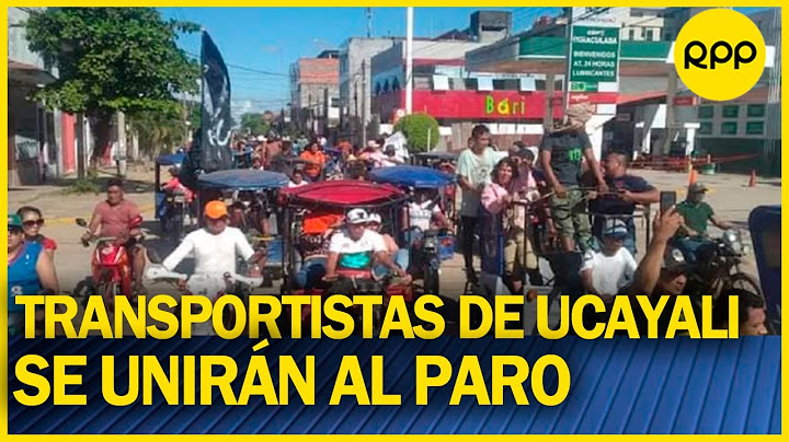 UCAYALI: Gremios de transportistas se unen al paro de mañana