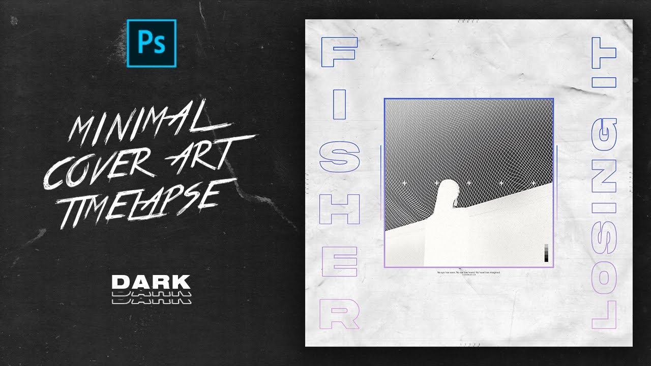 Minimal Dark Cover Art Tutorial - FISHER Concept Cover