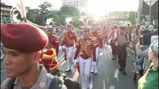 Semarang Merdeka Flower Festival 2024 #karnaval #hutri79 #semarang #indonesia #akpol #marchingband