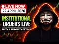 LIVE Trading Nifty &amp; Banknifty Options | Order Flow Trading 22 Apr #livetrading #nifty #niftyexpiry