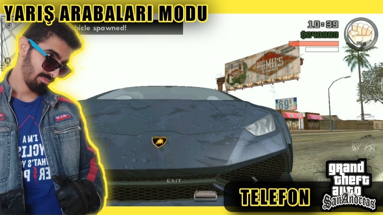 GTA SA Android Yarış Arabaları Modu - YouTube