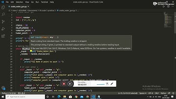 Exercise 1:-Snake Water Gun Game in Python with source code