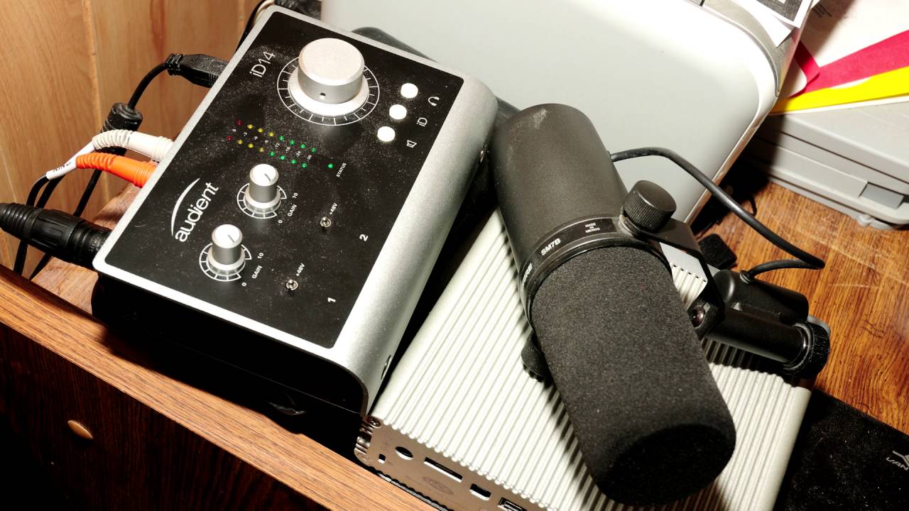 MOTU とばす M2 と SHURE SM7B と CL-1