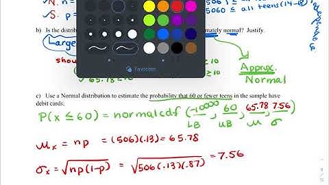 AP Stats 6.3 Video D (More with the Large Counts Condition/Normality for Bin. RV