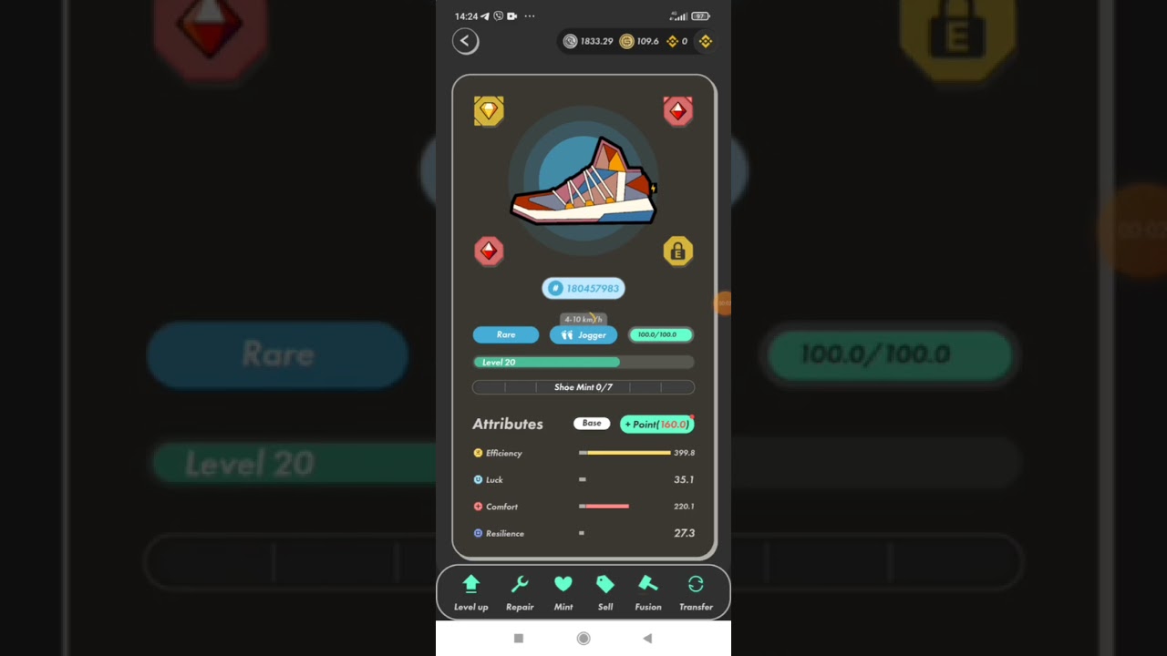 Open socket Rare sneakers STEPN [Day 181.1]