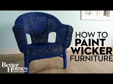 How To Paint Wicker Furniture Youtube