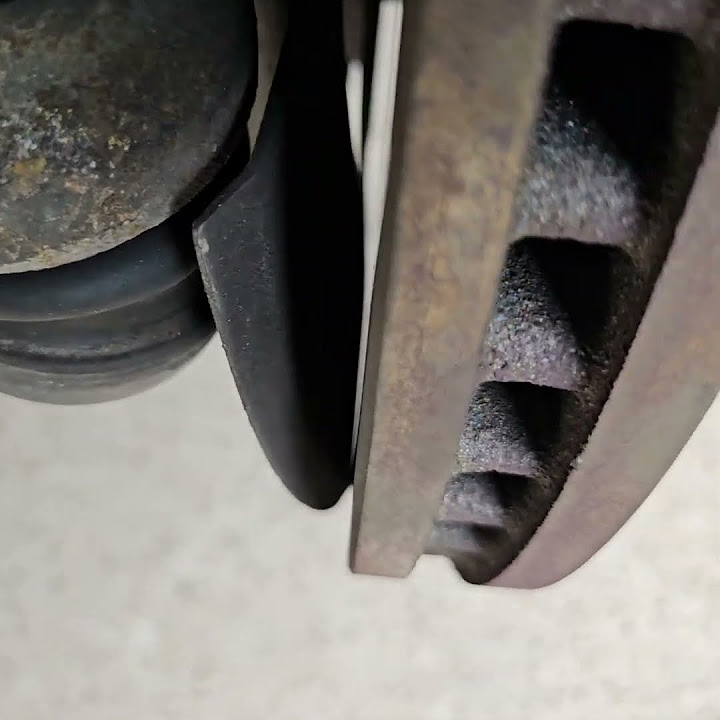 Odd squeal from a Nissan Armada. Dust shield was rubbing on rotor. automobile mechanic armada