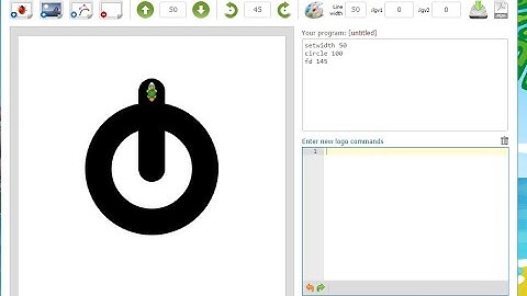 Making a power button in logo interpreter