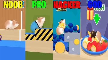 NOOB vs PRO vs HACKER vs GOD - Hamster maze