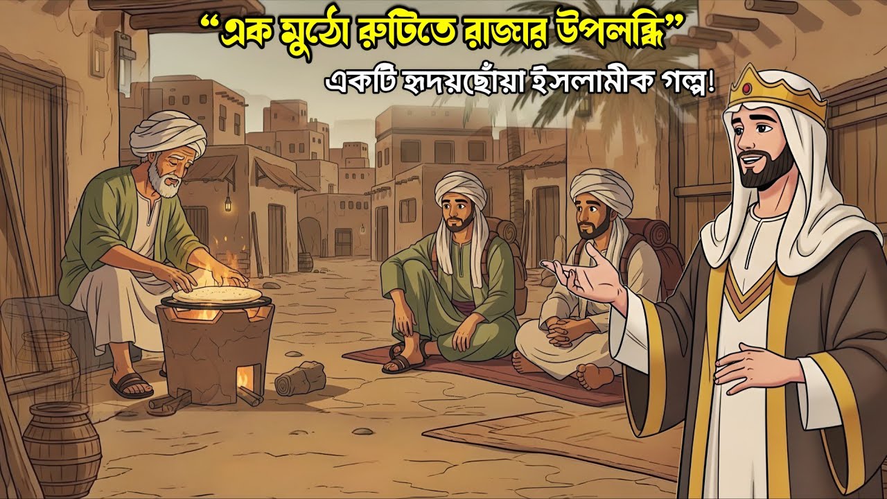 এক মুঠো রুটিতে রাজার উপলব্ধি | একটি হৃদয়ছোঁয়া ইসলামীক গল্প।আলোর গল্প ও শিক্ষা। 