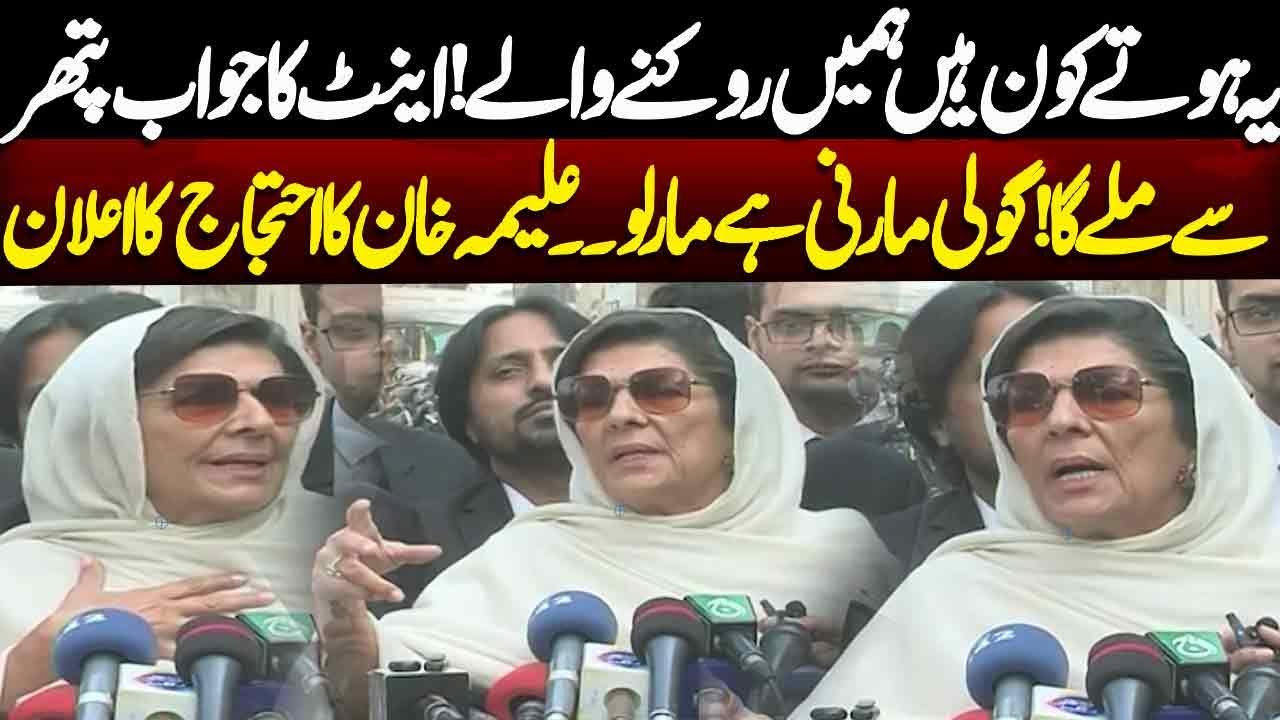 Aleema Khan FIERY Press Conference | Atta Tarar Exposed | PTI Protest | Ban on Imran Khan Meeting