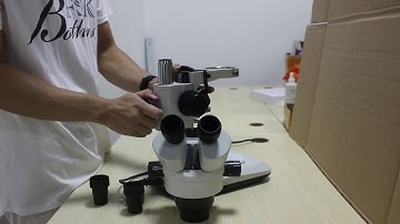 7-45X Binocular Trinocular Microscope how to set up the Binocular microscope