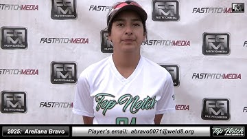 2025 Areliana Bravo Lefty Pitcher and First Base Softball Skills Video - Top Notch Fastpitch
