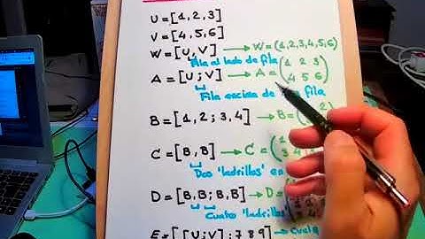 Programación con MATLAB y Octave: composicion de matrices