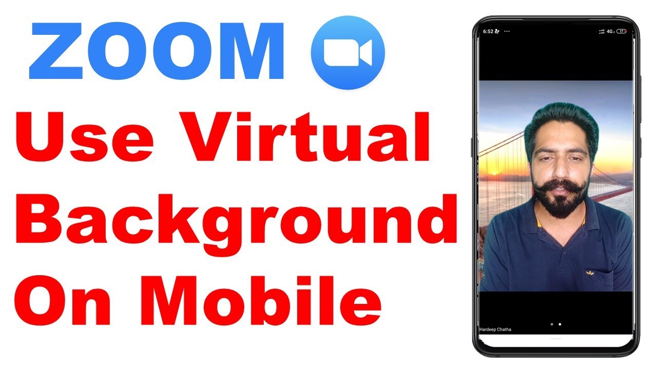 How to Use Virtual Background on Zoom Android Mobile App - YouTube