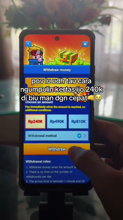 Moment withdraw biu man🤑💸💵 #game #shortvideo #biuman #cuan #menghasilkan