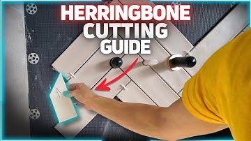 How To Cut Tiles For The Herringbone Pattern!