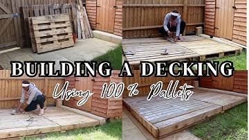 DIY Decking From 100% Pallets | SMALL GARDEN MAKEOVER PART1