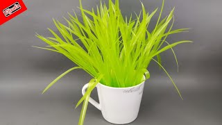 How to Make Grass from Drinking Straw