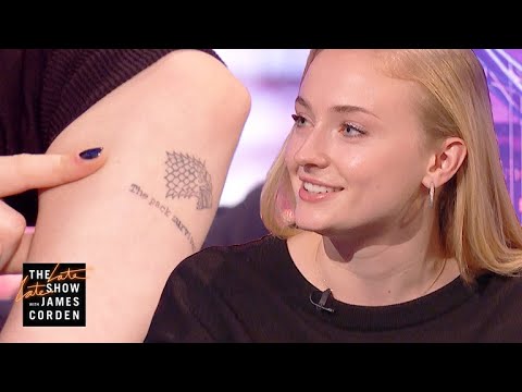 Sophie Turner Explains Her 'Game of Thrones' Tattoo  #LateLateLondon