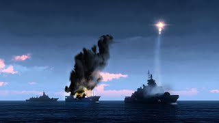 Ukraine High-Explosive VLS Missile Hit Important Russian Oil Tanker Near Crimea - ARMA 3
