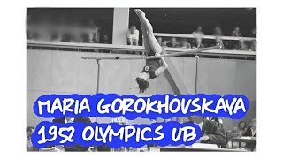 Maria Gorokhovskaya - 1952 Olympics Gymnastics - Uneven Bars