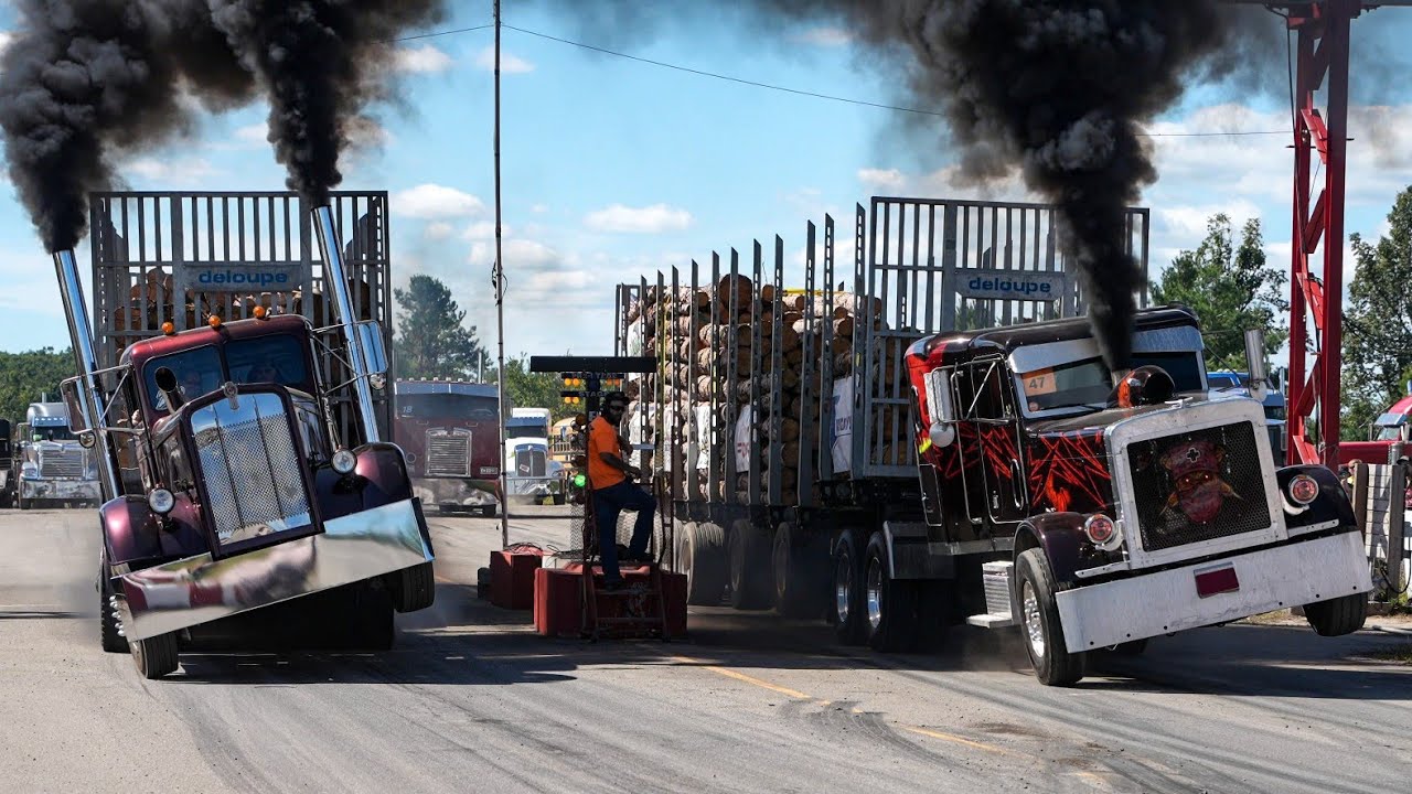 ABSOLUTE MAYHEM Loaded Semis Race UPHILL with 120k lbs! 2025 Over The Top Diesel Showdown SATURDAY