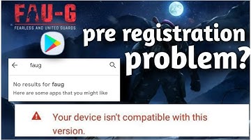 Faug Game Pre Registration | Your device isn