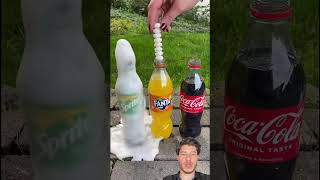 Cold drink Mentos crushing Fanta #Sprite #collabpost #amazing #experiment #cocacola #gadgests #memes