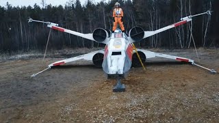 Star Wars Buffs Build Life Size X Wing After Mandalorian Ship Destroyed By Bad Weather