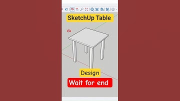SketchUp Table Design #shorts #ytshorts #viralshorts #trendingshorts #shortfeed #viral #sketchup #yt