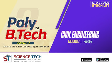 KTU & CUSAT B.TECH LET 2023 CIVIL  ENGINEERING I MCQ I MODULE 1 I PART 2 I