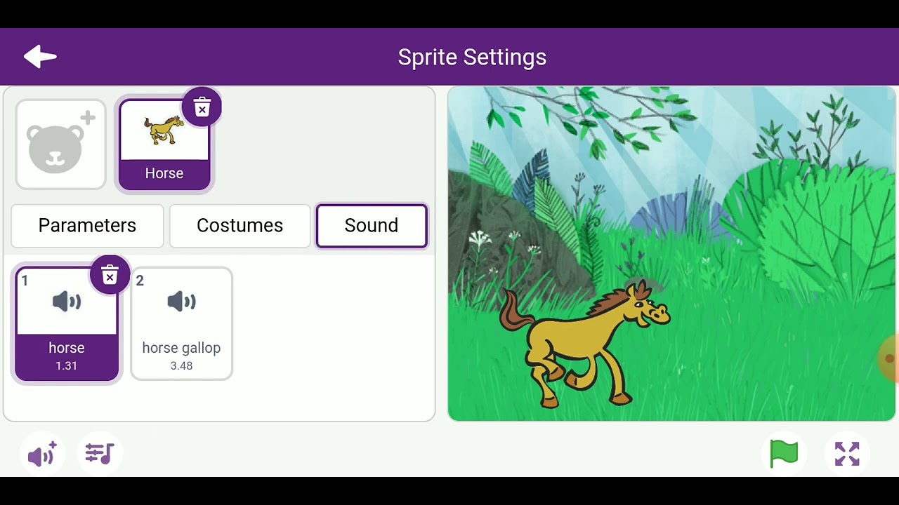 coding tutorial for beginners. Horse Running project in pictoblox app ...