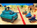 Tank battle in minecraft  lego war  lego animation