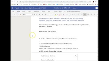 AutoCorrect for Office 365 Word