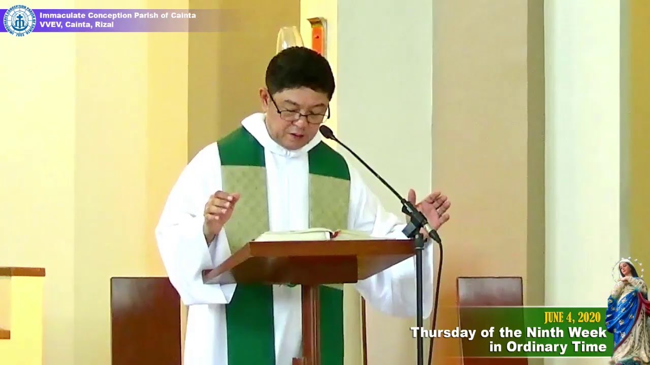 Holy Mass - Thursday of the Ninth Week in Ordinary Time - YouTube