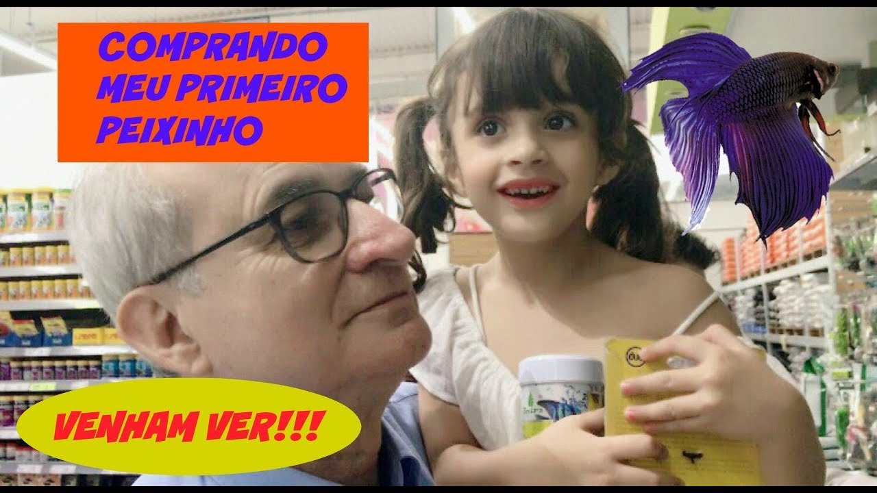 Fui no petshop comprar meu primeiro peixe!