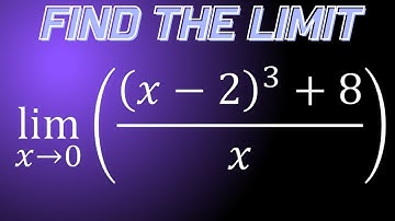 Limit of (x-2)^3+8/x as x approaches 0