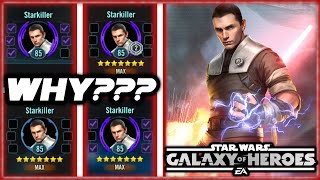 Why Are Players NOT Using Their Starkillers???  Stop Wasting Money in Star Wars Galaxy of Heroes!!