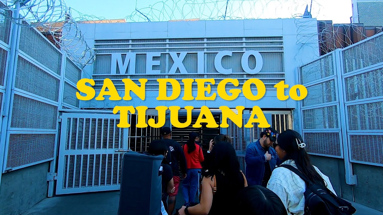 SAN DIEGO to TIJUANA Mexico - Crossing the Border - Walking to Tijuana 2025 !!!