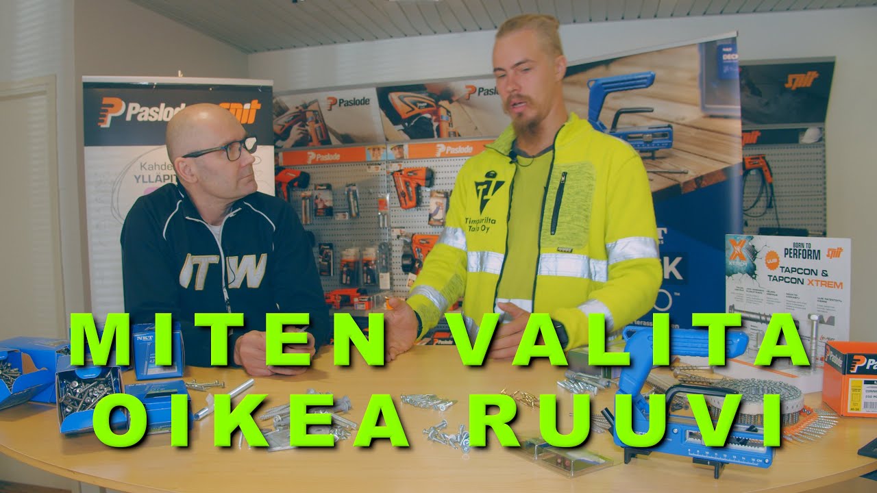 Miten Valita Oikea Ruuvi | Timpurilta Talo