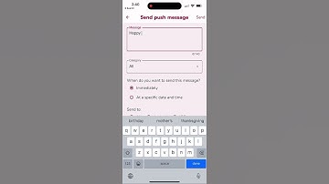 Send push message from your own mobile app