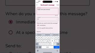 Send push message from your own mobile app screenshot 4
