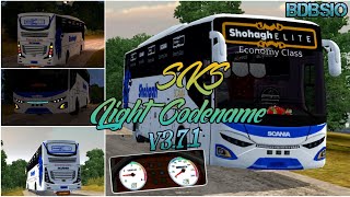 SKS LIGHT CODENAME WITH AWESOME SPEEDOMETER || BUSSID V3.7.1 BDBSIO CODENAME || RN8 LIGHT @bdbsio360