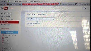 How to Clear Watch History and Search History in Youtube 2015