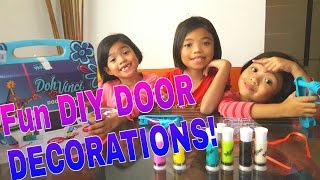 Visit to the Doctor & Fun DIY DOOR DECORATIONS || 22feb2016 //thezunafamily vlogs