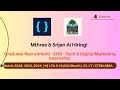 Mthree Hiring 2024 | Srijan Ai Digital Marketing Internship | 9 LPA & ₹10K Stipend | Skill Layer