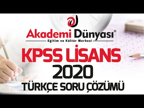KPSS  |  Türkçe Soru Çözümleri