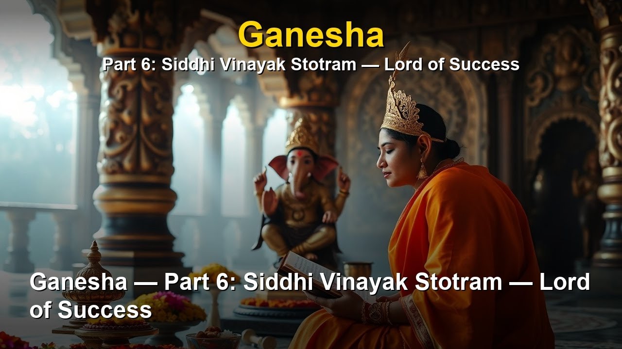 Ganesha — Part 6: Siddhi Vinayak Stotram — Lord of Success - English