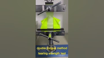 double tongue method｜tearing strength test#shorts #fabric